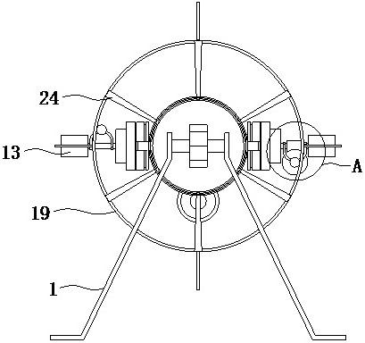 A barrel-type roller grinding device for workpiece polishing