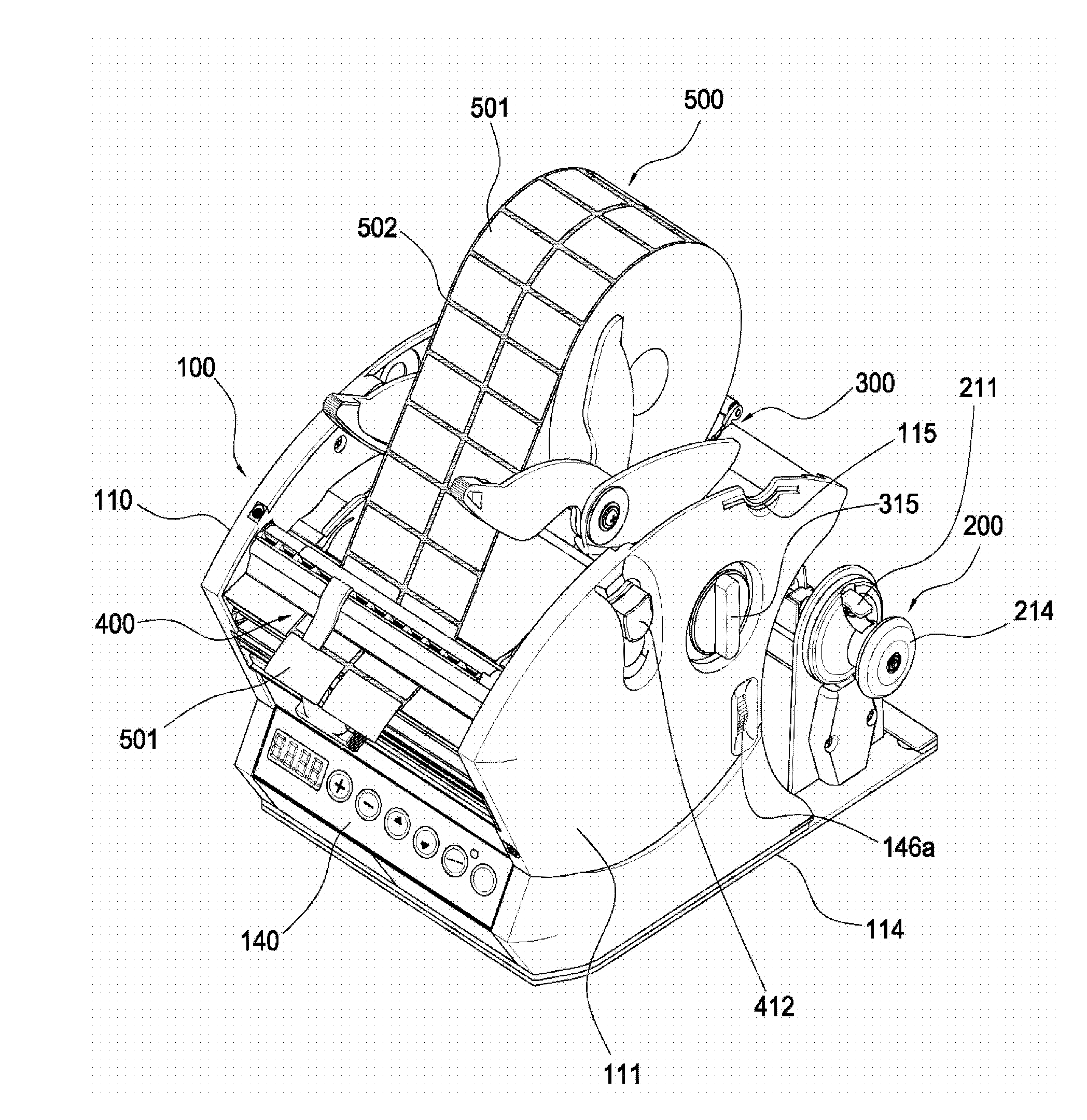 Automatic label separator