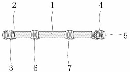 A convenient rubber oil pipe for hanging and fixing