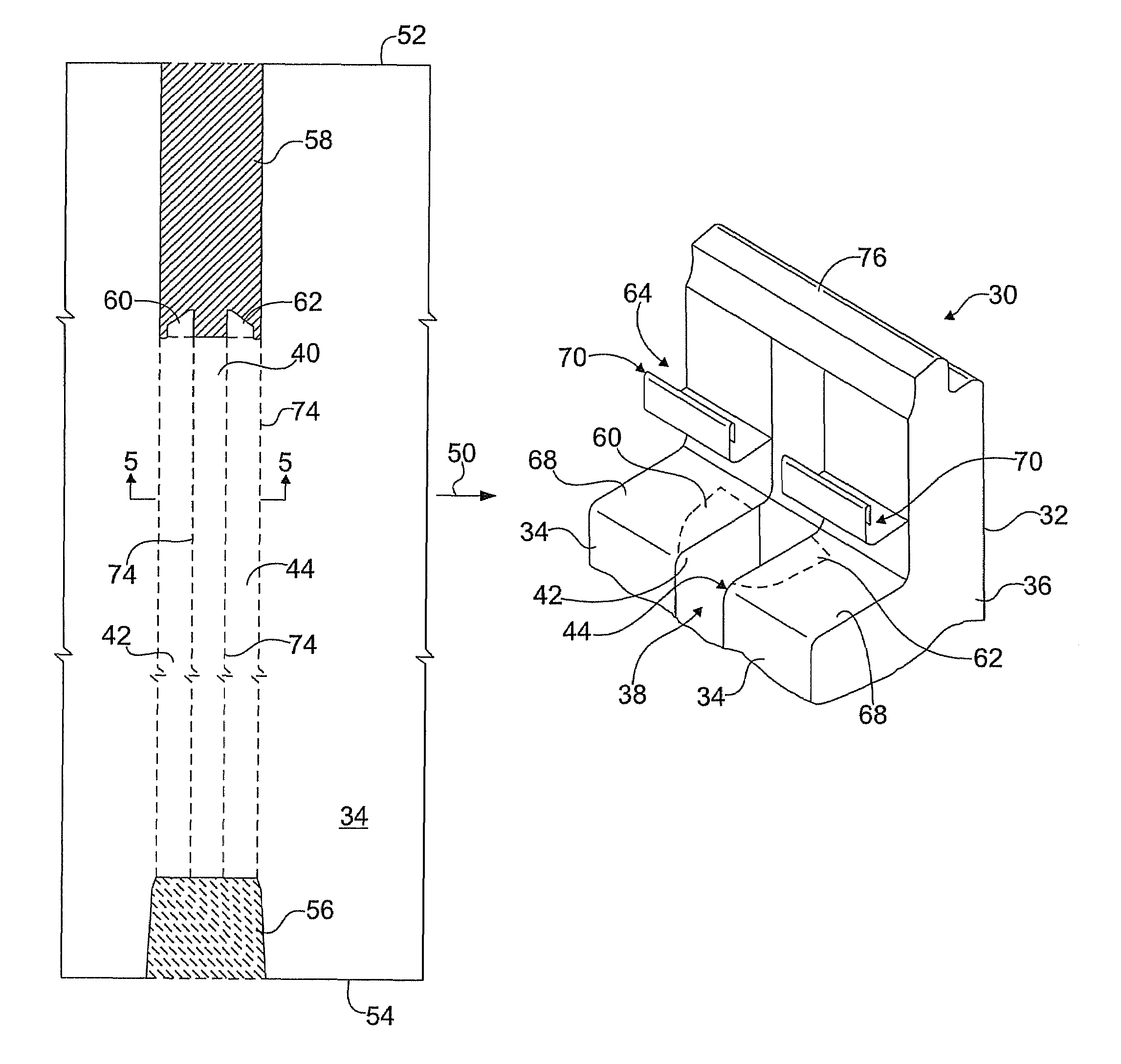 Method for making segmented composite panel with false joints