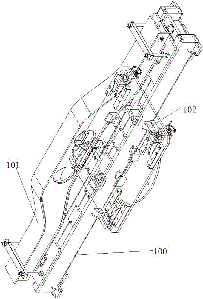 Fast connecting and positioning device for L-shaped rotary tire and follow fixture of robot and working method of fast connecting and positioning device