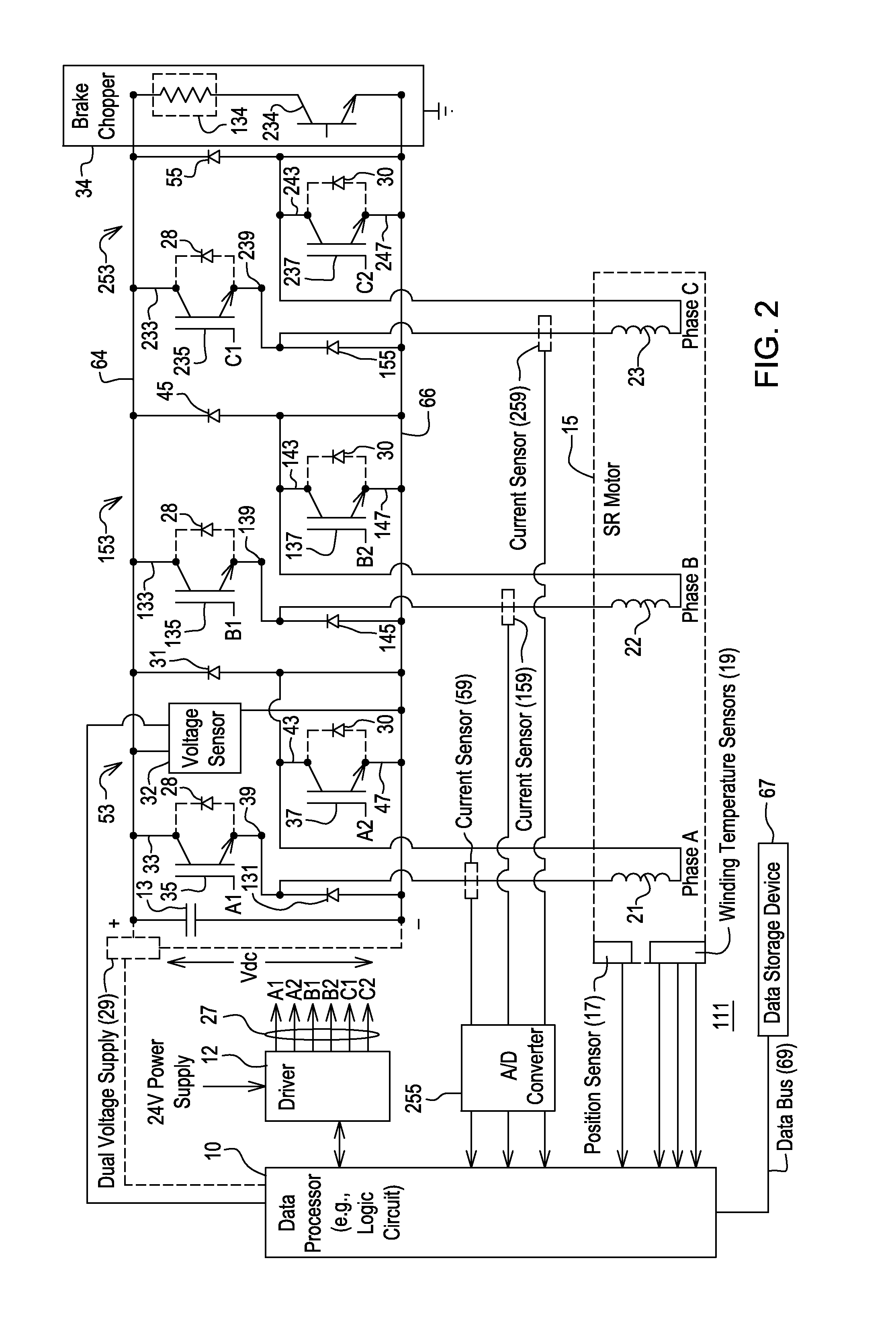Method and controller for an electric motor with switch testing