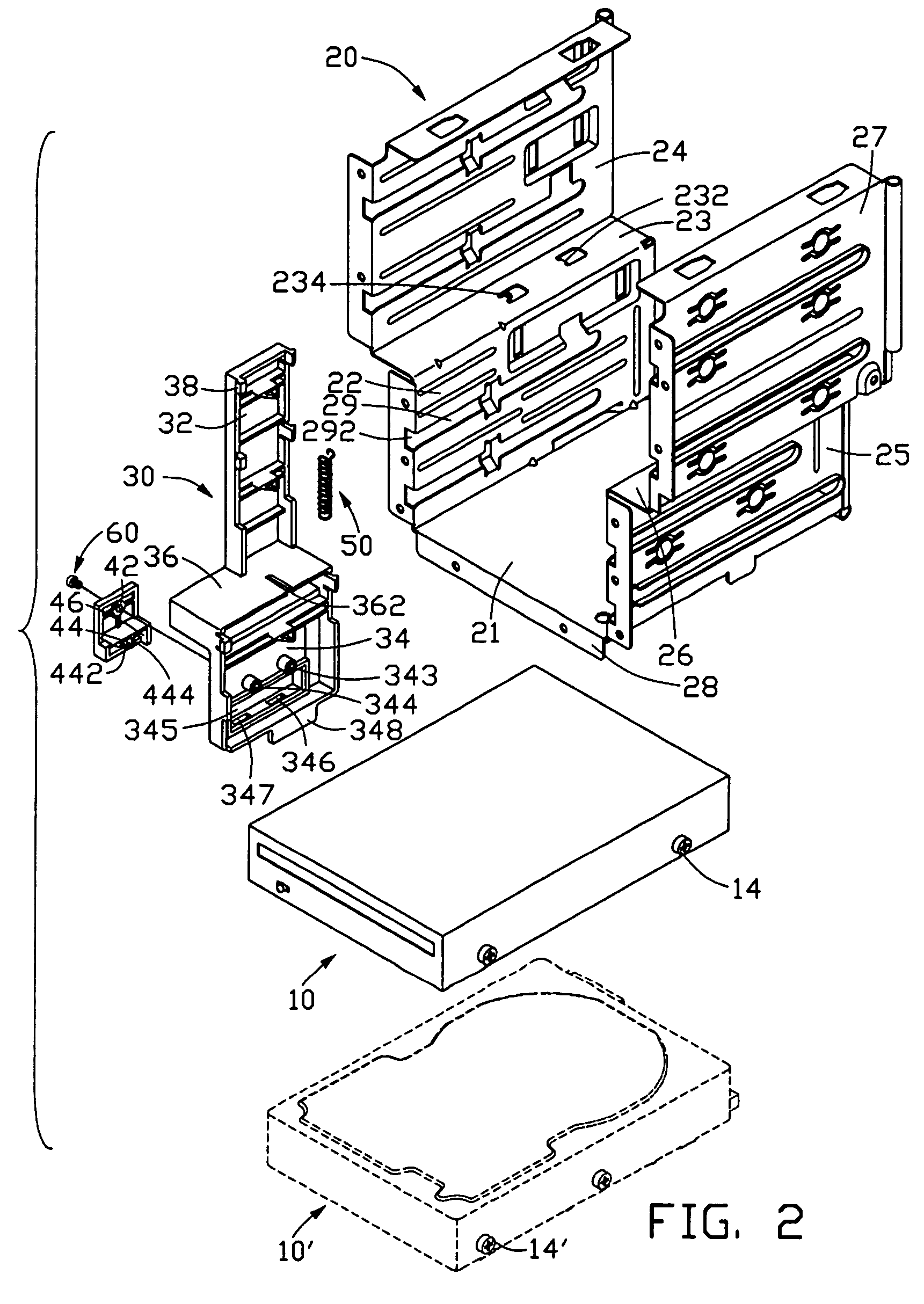 Mounting apparatus for data storage devices