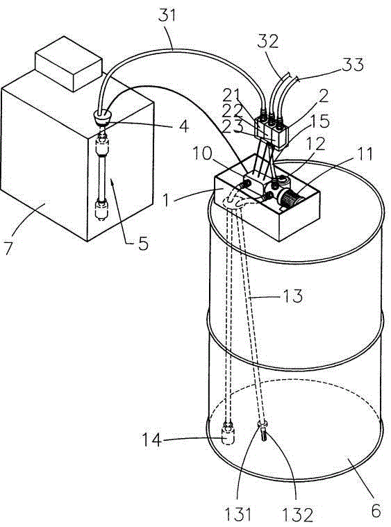 Mechanical automatic oil filling device