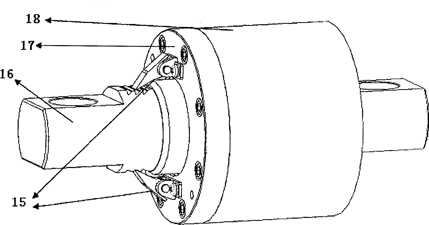 Disc type brake automatic compensation gap braking clamp