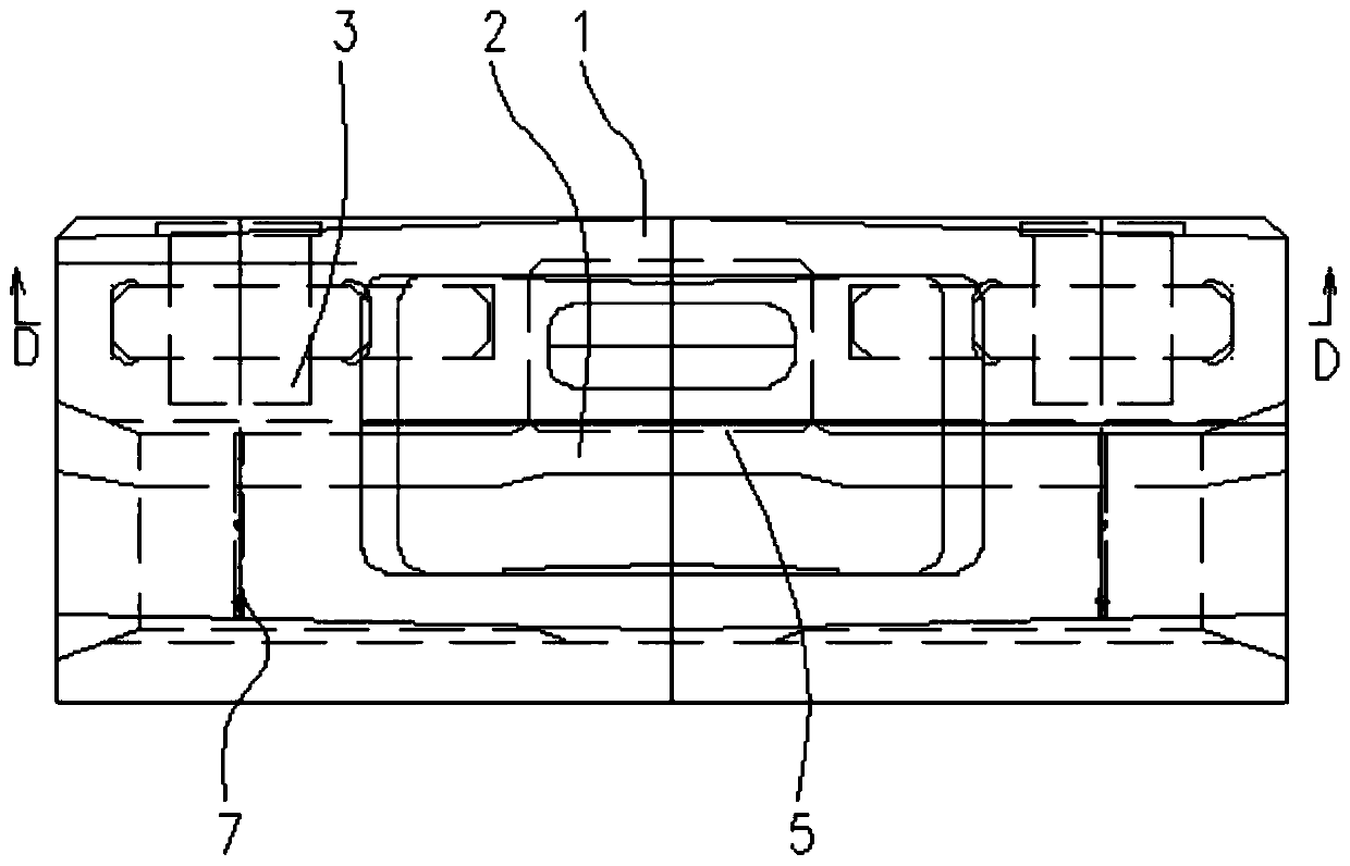 Split-type guiding sliding shoe