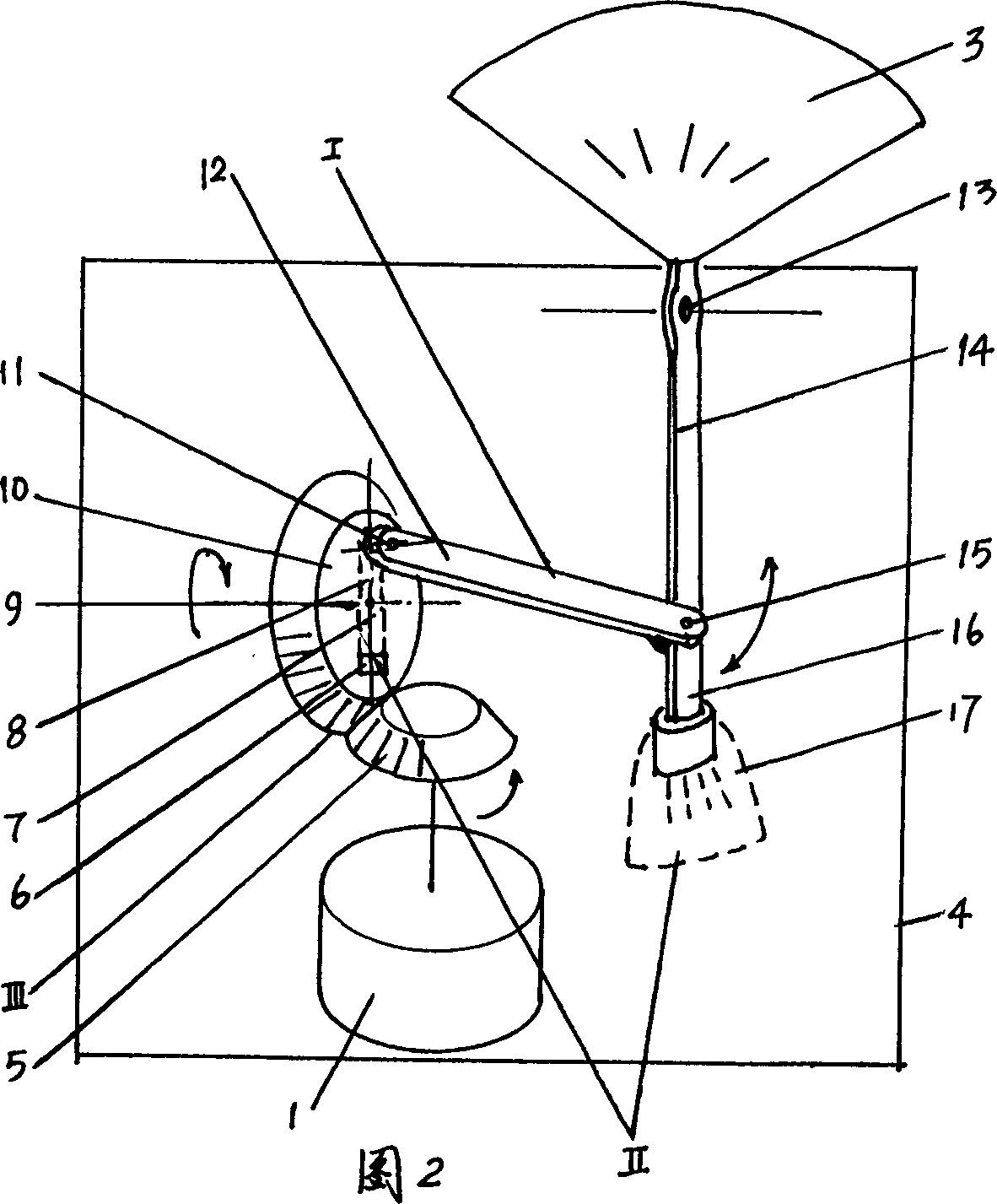 Oscillating fan without vibration