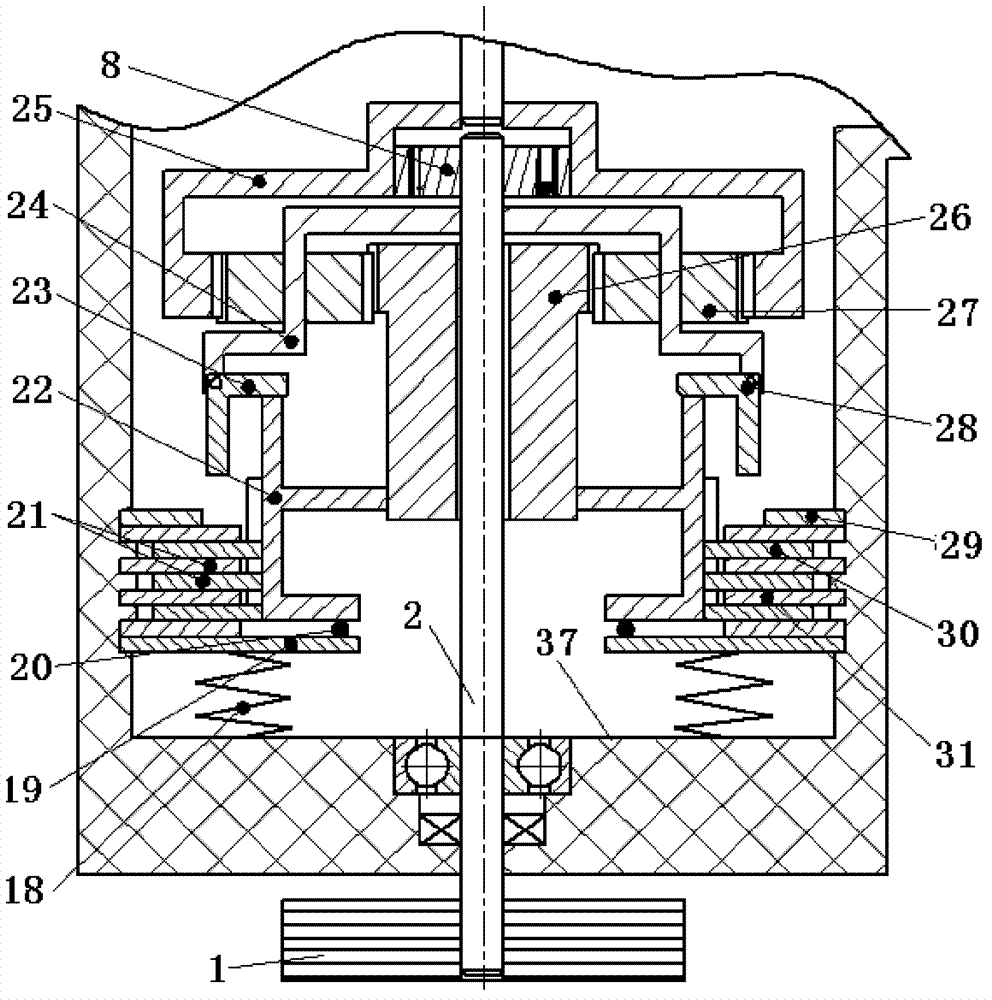 Mechanical supercharger structure with speed-changing function