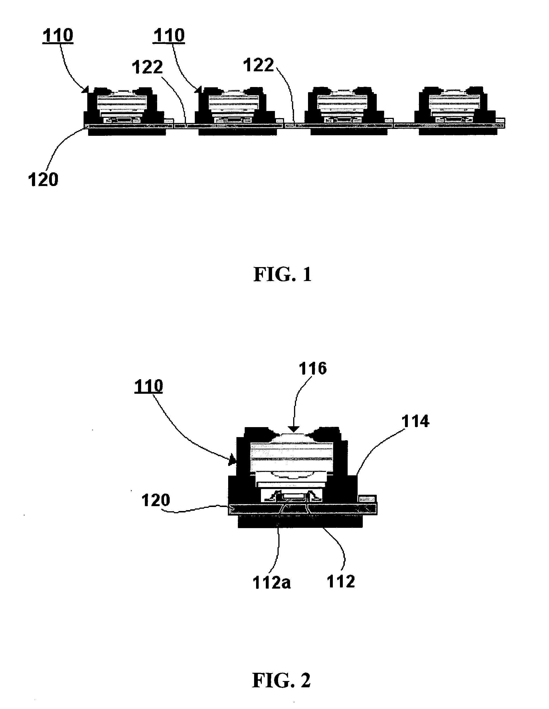 Singulation method used in image sensor packaging process and support for use therein