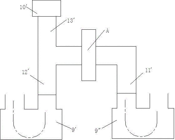 Conversion valve for vacuum pump of cutting machine