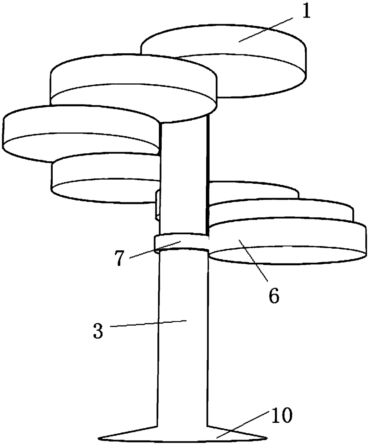 Vertical combined storage device