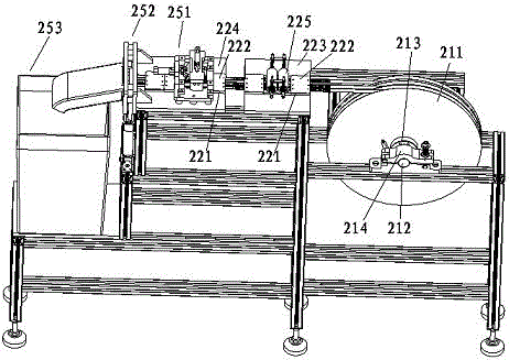 Coiled-material feeding mechanism of antenna terminal automatic laminating machine