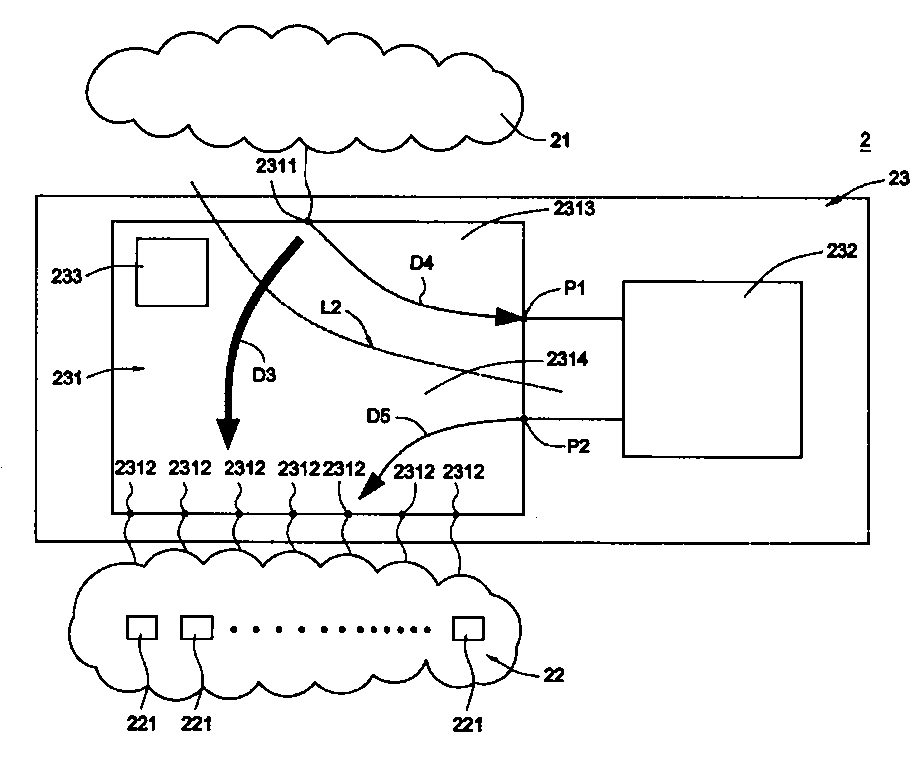 Data packet transmitting method and network device using same