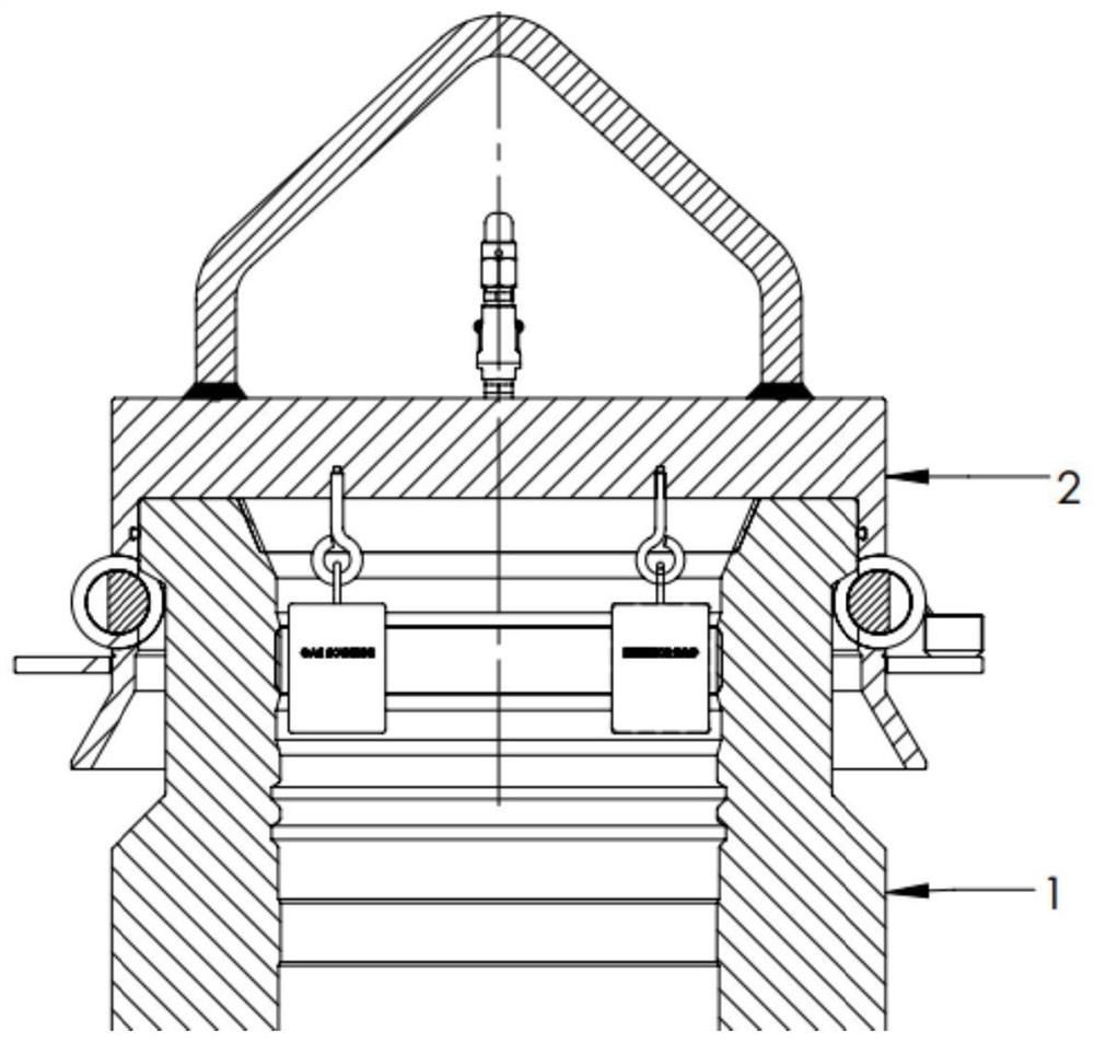 Anti-slag cap for shallow water underwater wellhead and Christmas tree