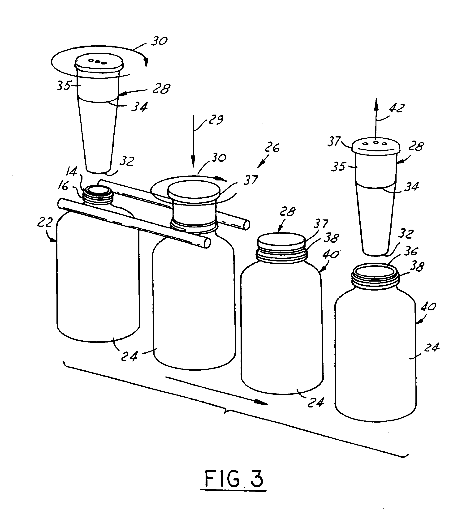 Stretched container threads and method of manufacture