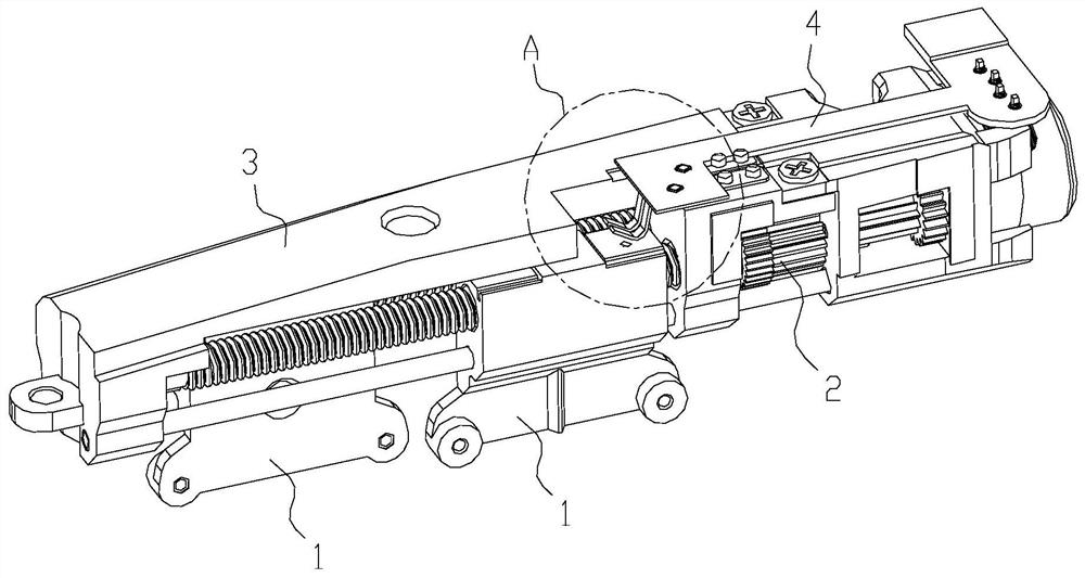 Zoom driving mechanism of intelligent glasses