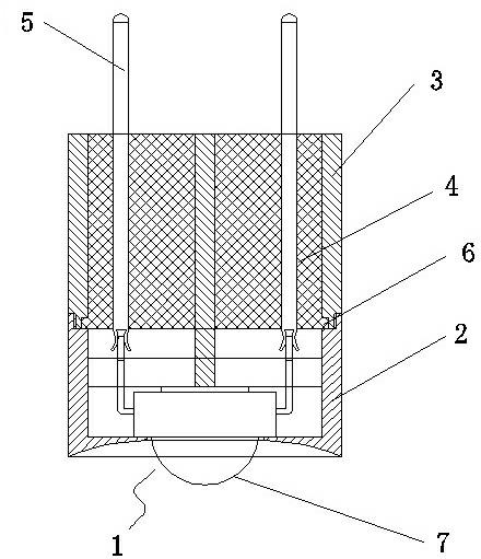 Welding-free full-insertion-type LED (light-emitted diode) light source, method for installing same, and connection lamp holder matched with same for installing