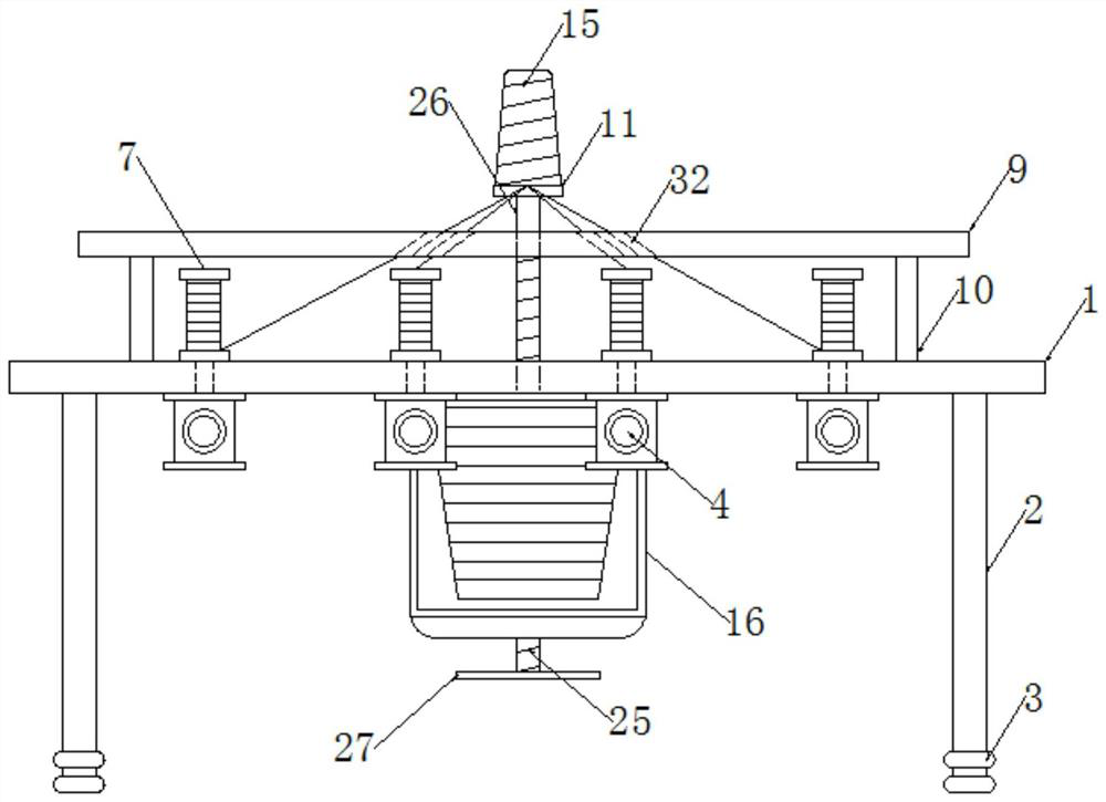 Yarn beating device for rope production