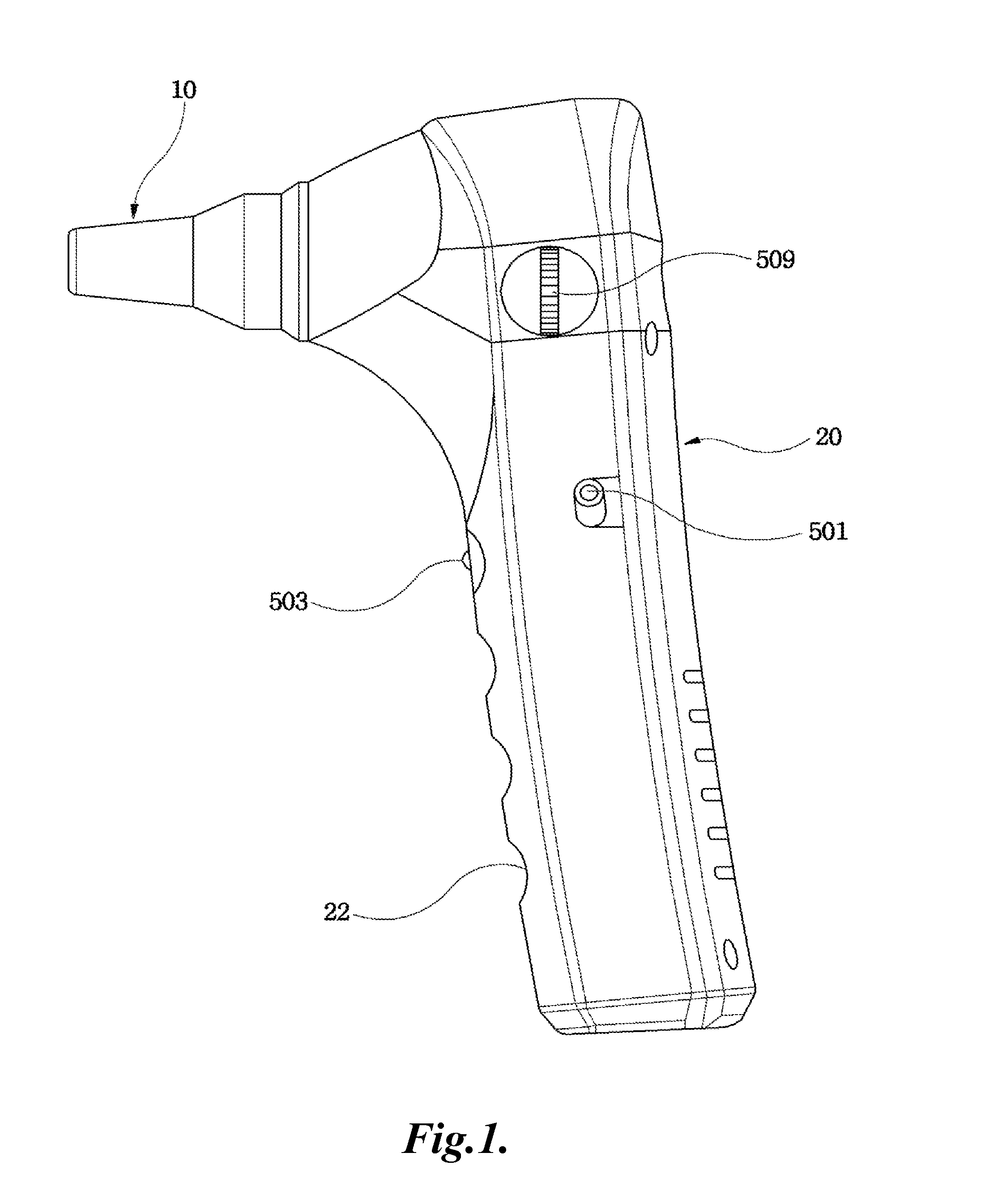 Portable clinical thermometer capable of providing visual images