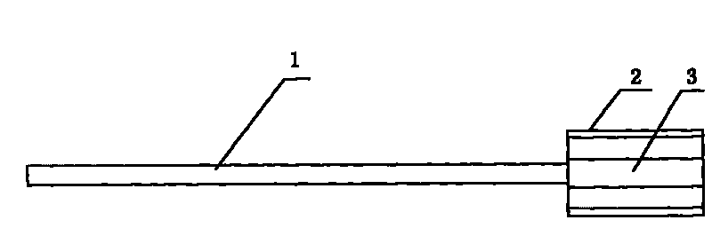 Method for fabricating oral cleaning rod