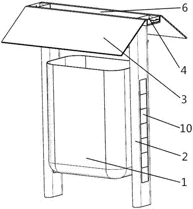 Sterilization type environment-friendly garbage can