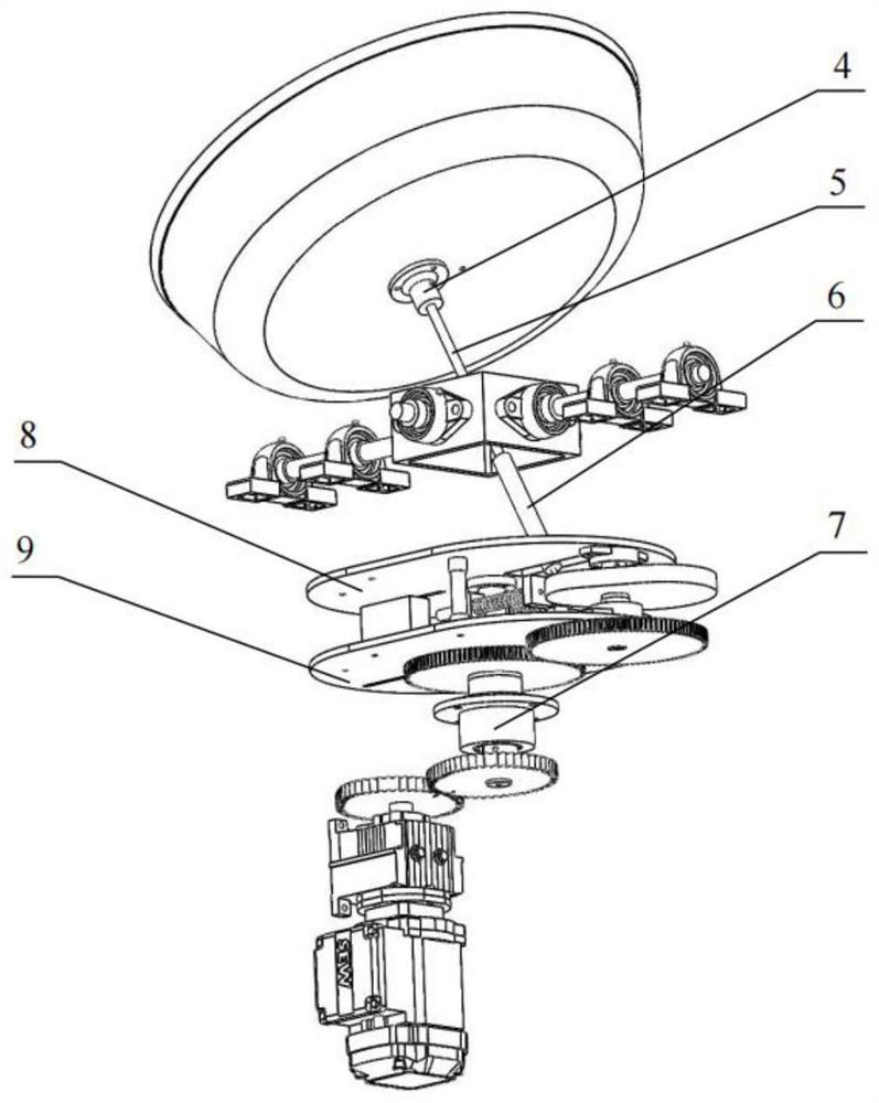 Planetary-driven variable-dip-angle variable-speed imitation handmade water sieve type green leaf rocking machine and green leaf rocking method thereof