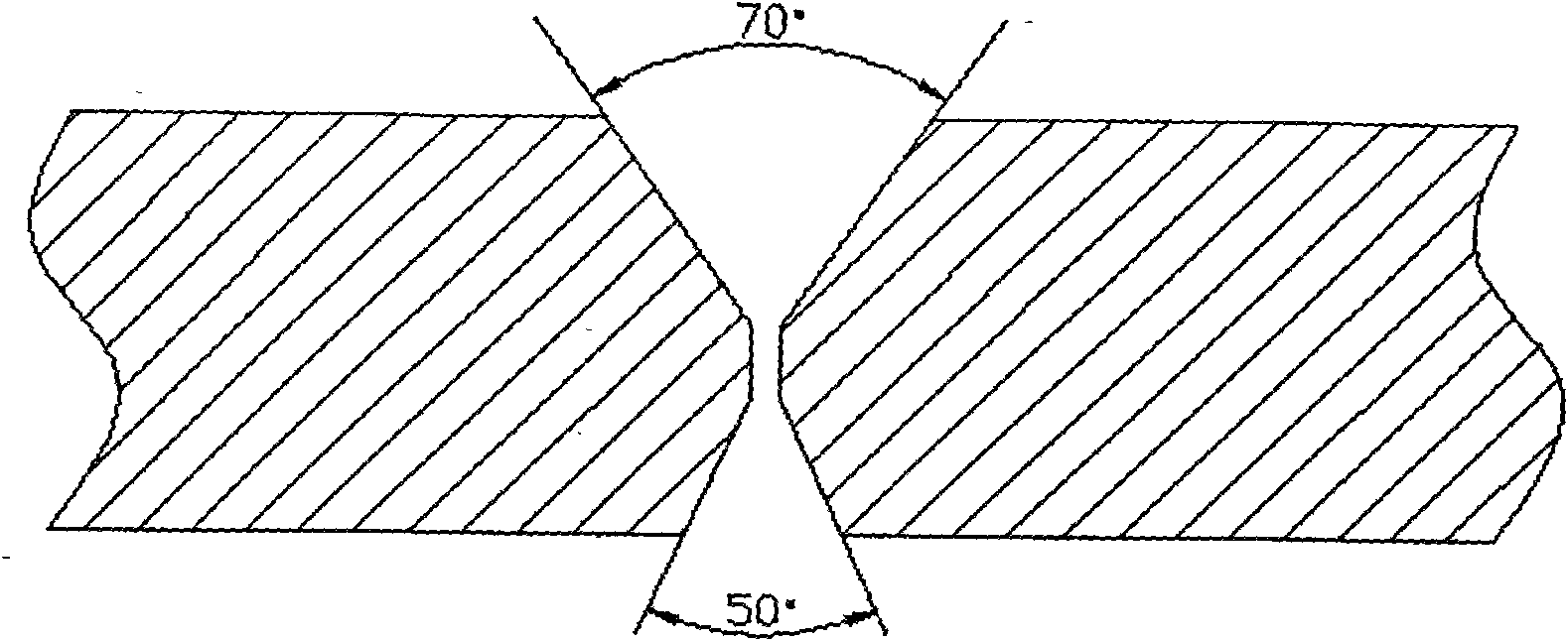 Submerged arc welding method of plank boards and jointing boards