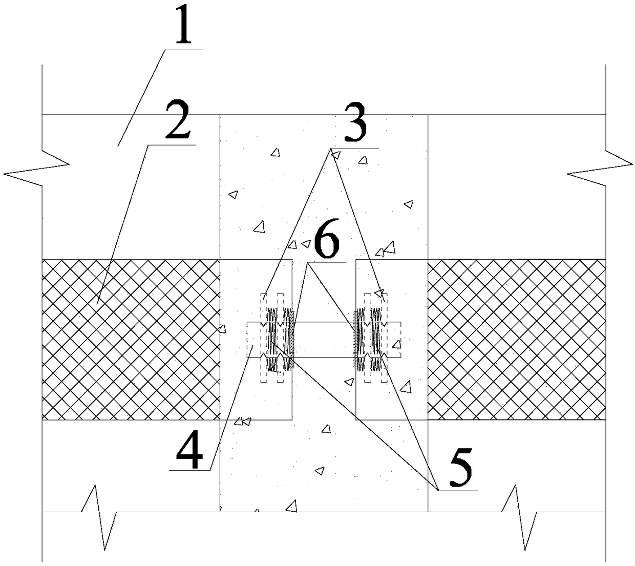 Elastic energy-dissipation concrete prefabricated wall plate composite connecting piece