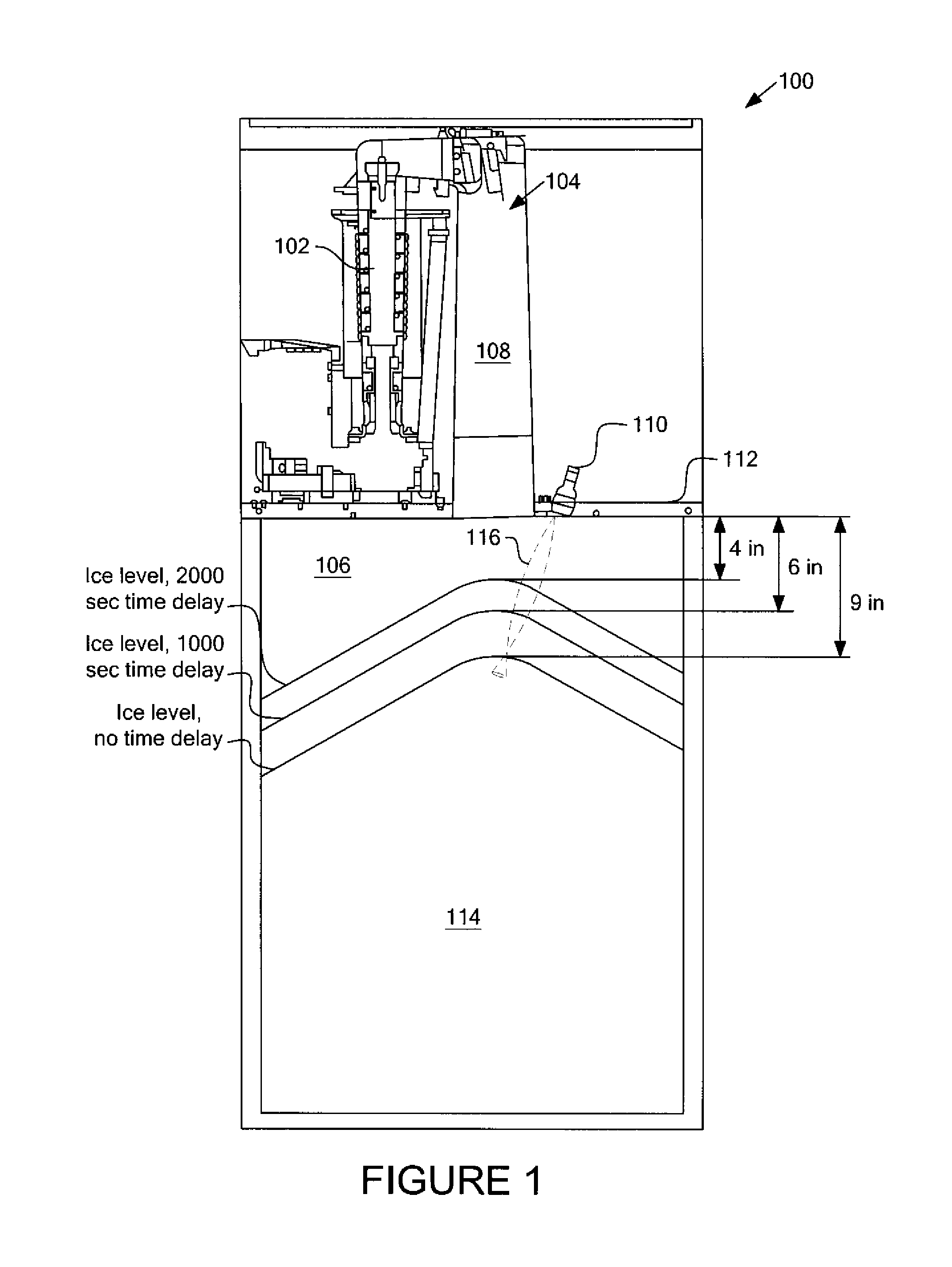 Systems and methods for providing an ice storage bin control sensor and housing