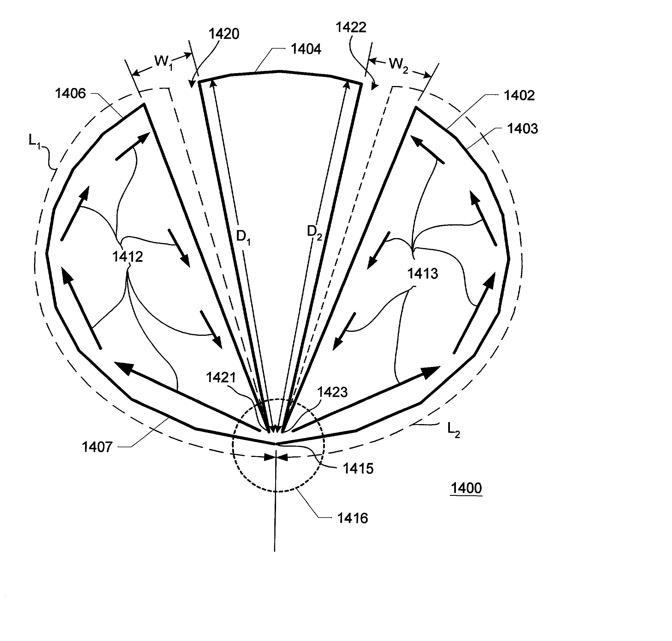 Ultra wideband antenna having frequency selectivity