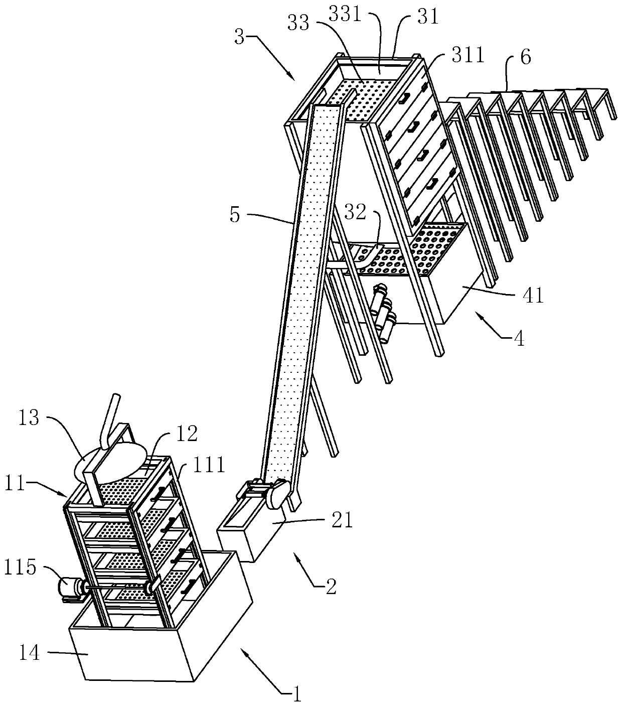 Method for treating dendrobium chrysotoxum stem, system thereof and cake capable of protecting intestine and strengthening stomach