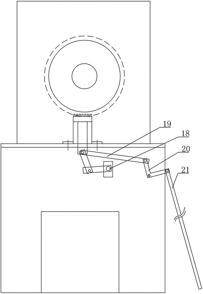 Brake structure of beam pumping unit