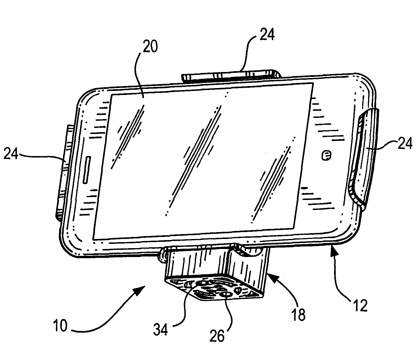 Stabilized mount for, and method of, steadily supporting a motion-sensitive, image capture device