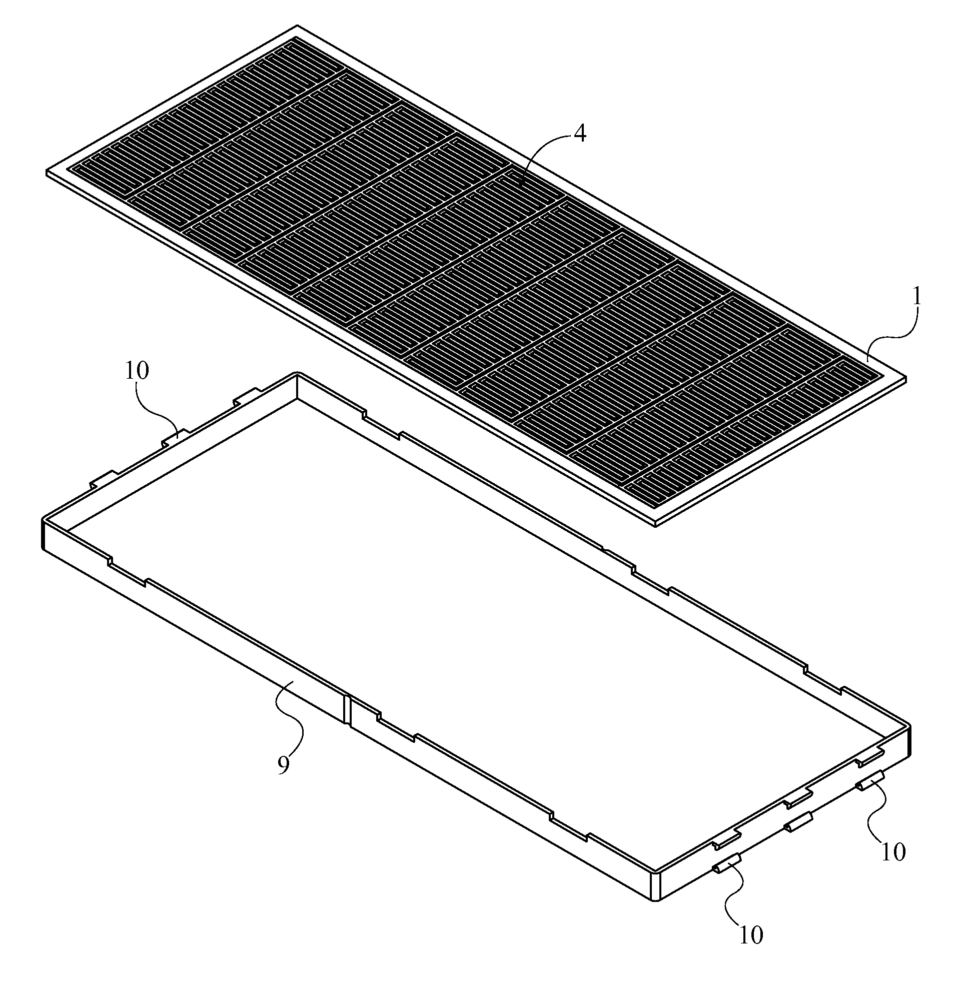 Electrostatic carrier tray