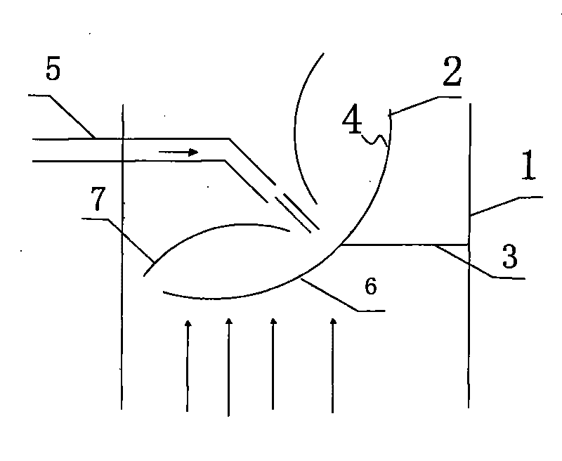 Flue gas mixing element and flue gas denitration system using flue gas mixing element