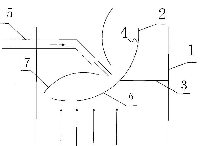 Flue gas mixing element and flue gas denitration system using flue gas mixing element