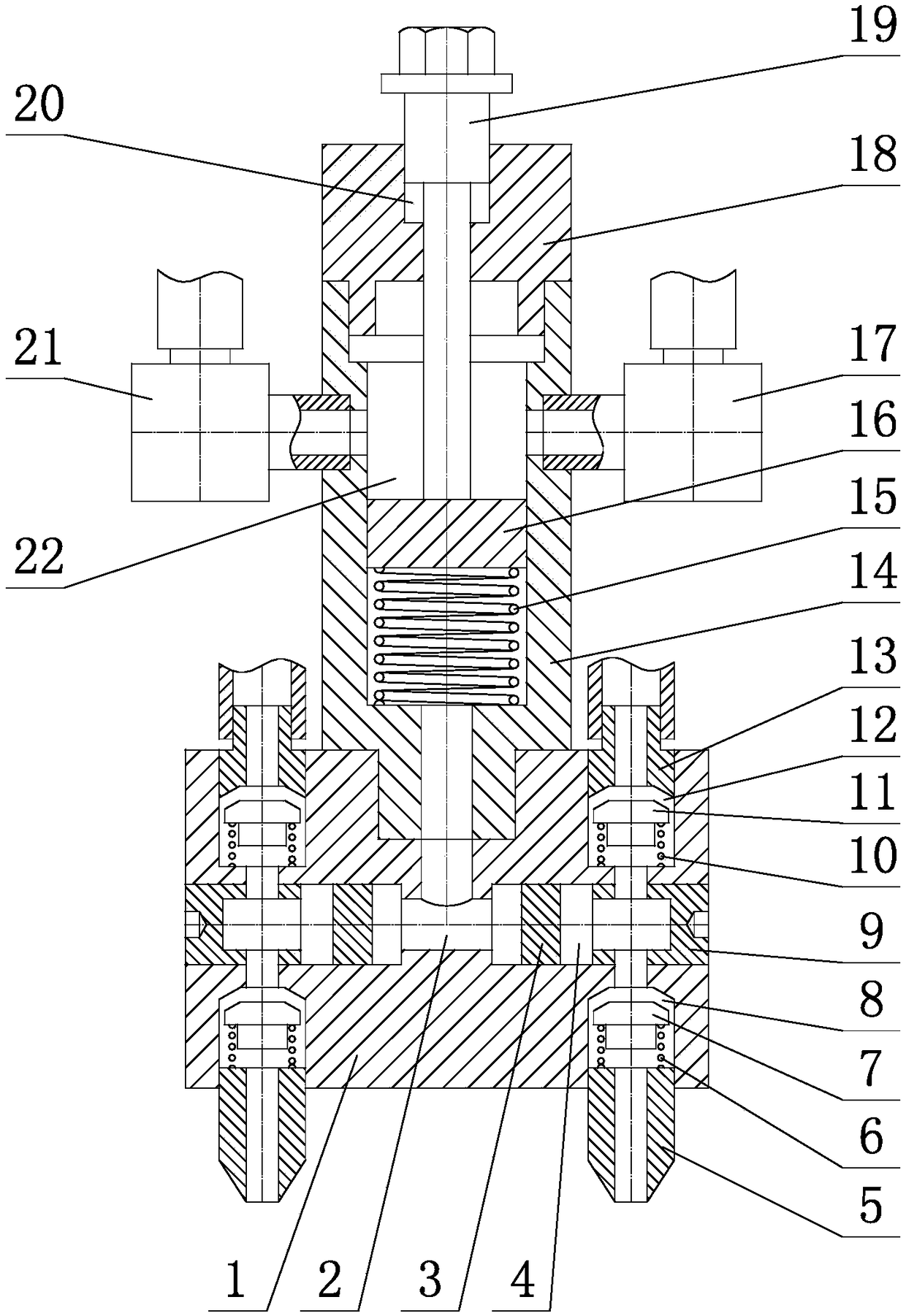 Rapid material squeezing mechanism