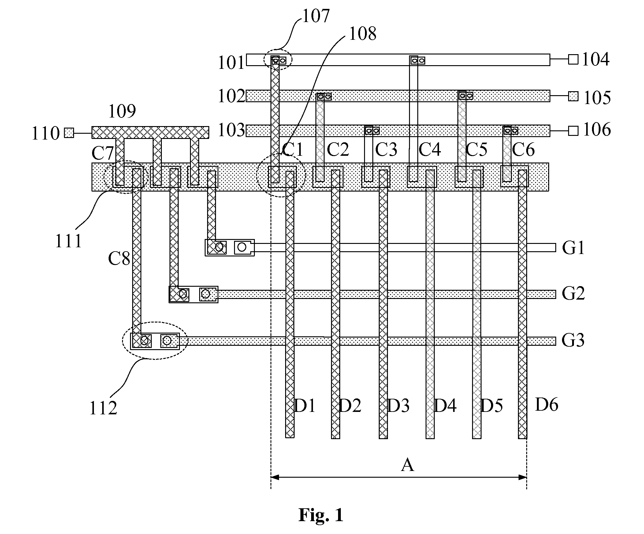 Test device for liquid crystal display device and test method thereof