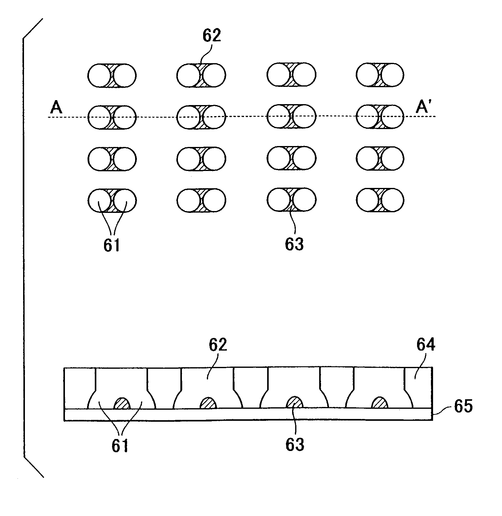 Structure having pores, magnetic recording medium, and method of manufacturing same