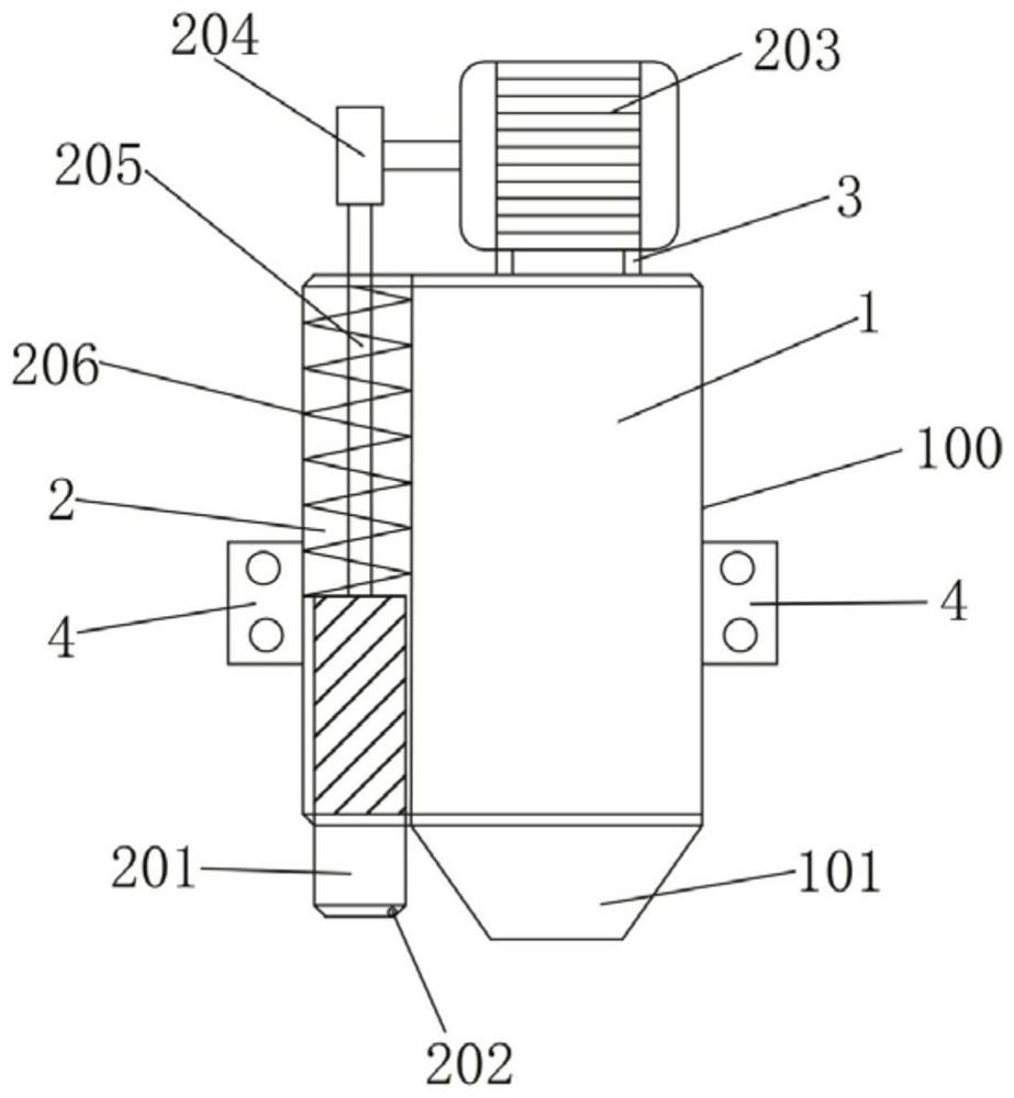 3D printing construction spray head and embossing method