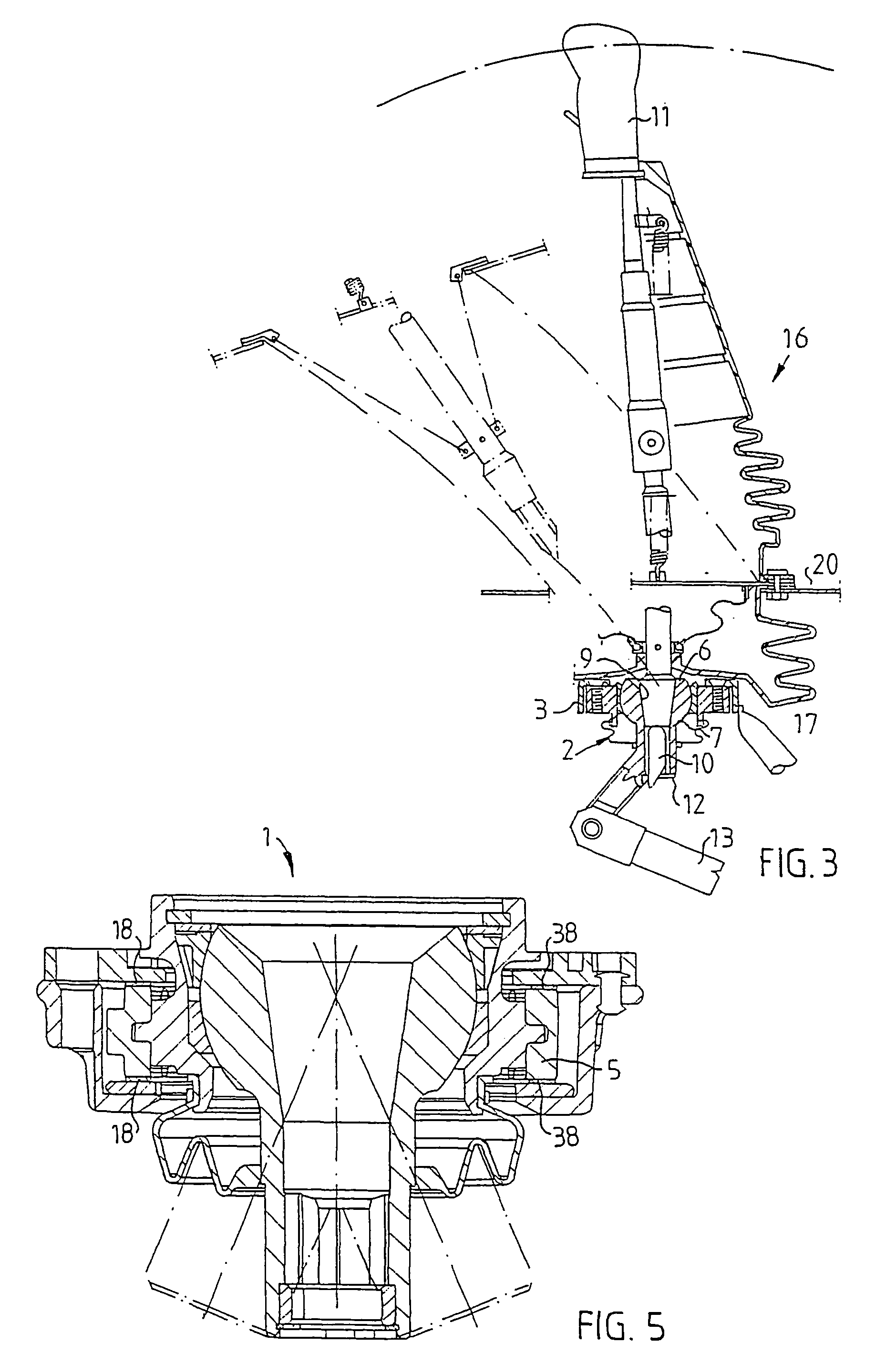Joint arrangement for a gear shift mechanism