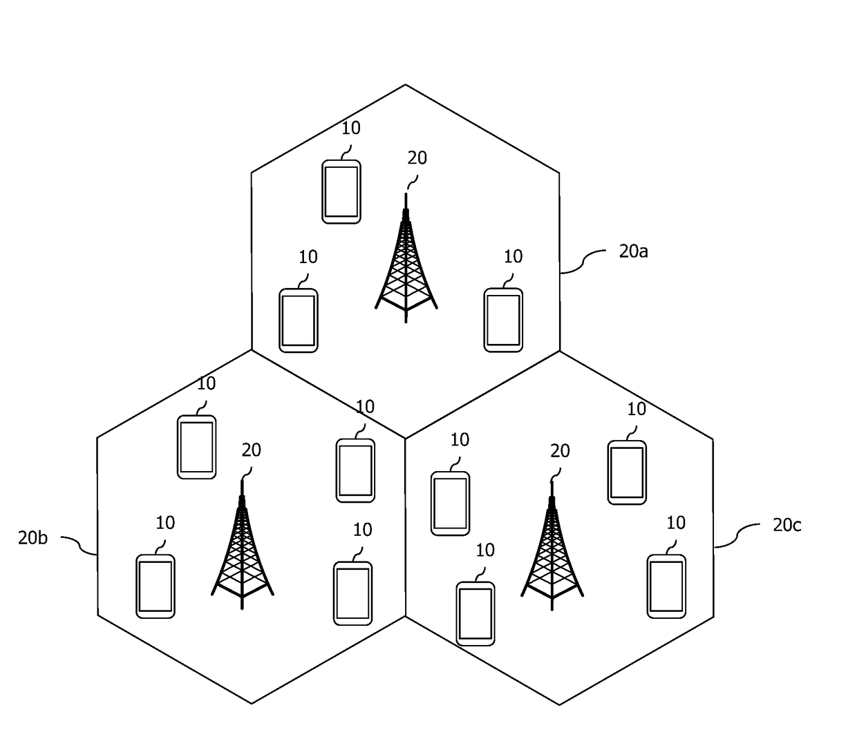 Method for receiving data from amorphous mimic cell and terminal thereof