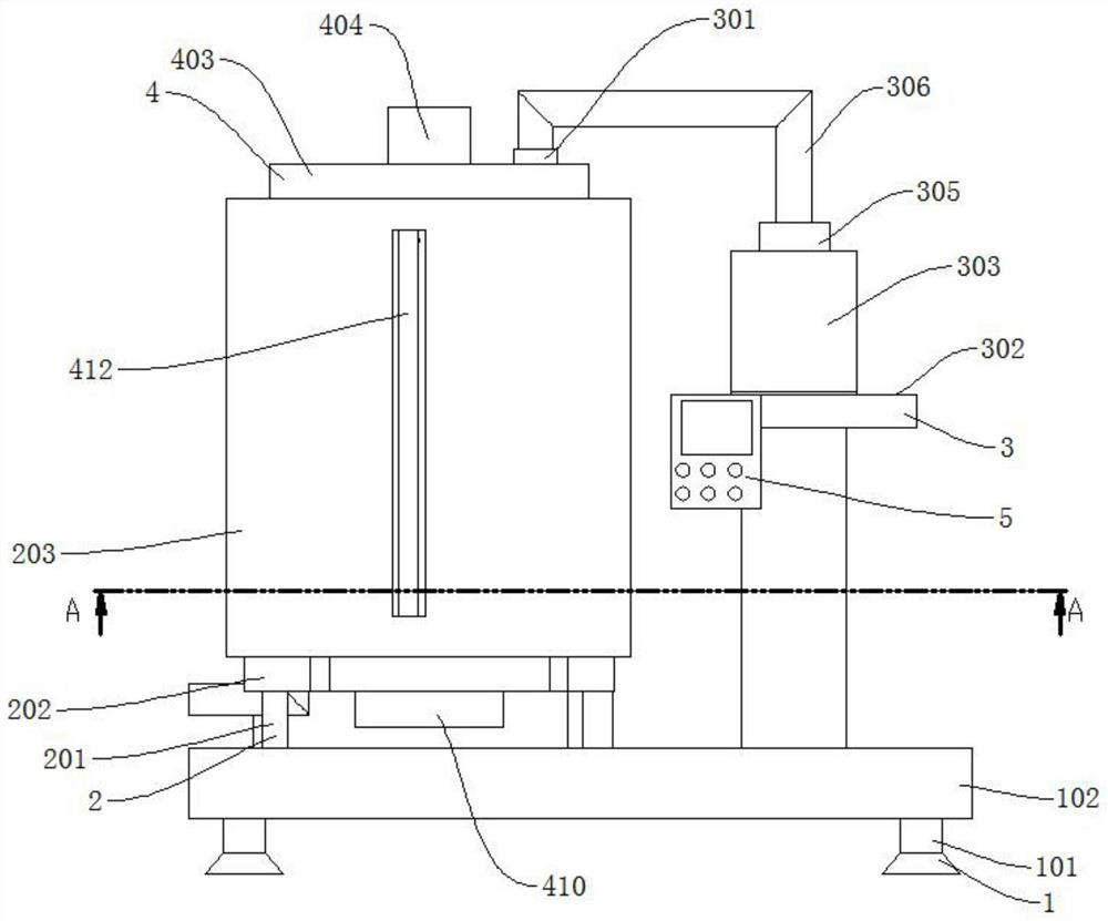 Defoaming device for water-based paint