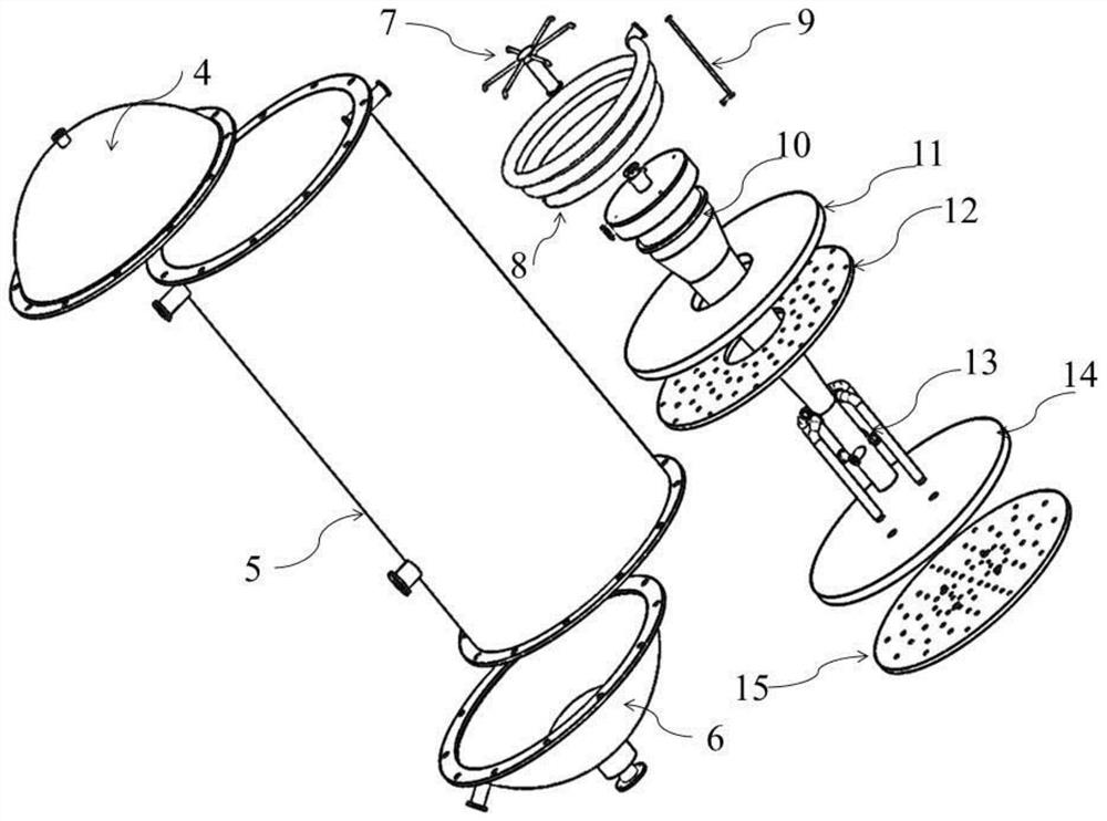 Integrated gas-liquid-solid continuous separation device