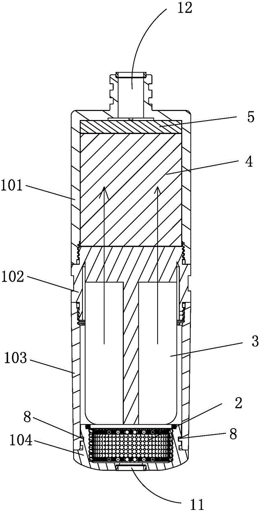 Anti-scaling multi-membrane filtration compound filter element and filtering faucet