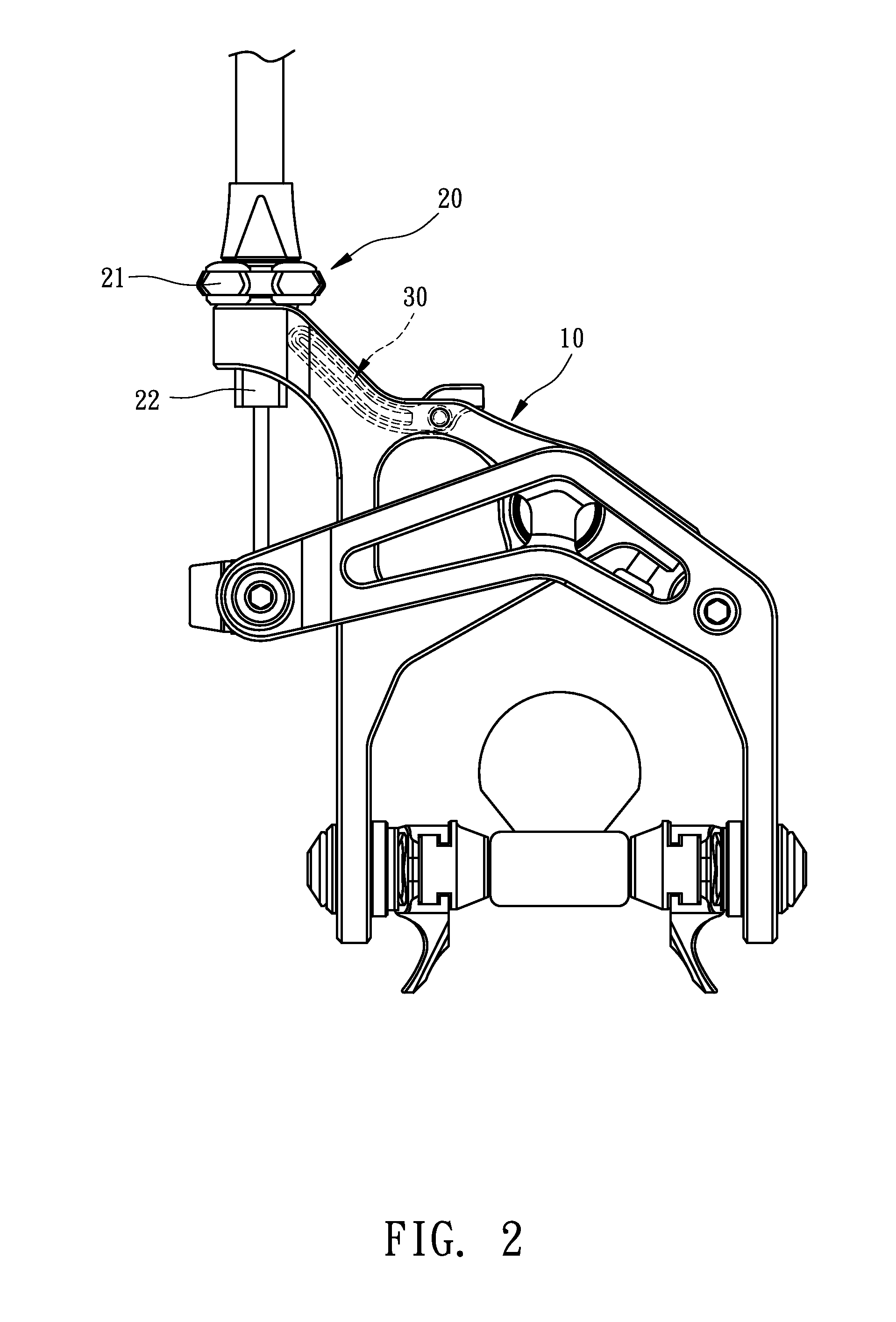 Quick-release device of a bicycle brake cable