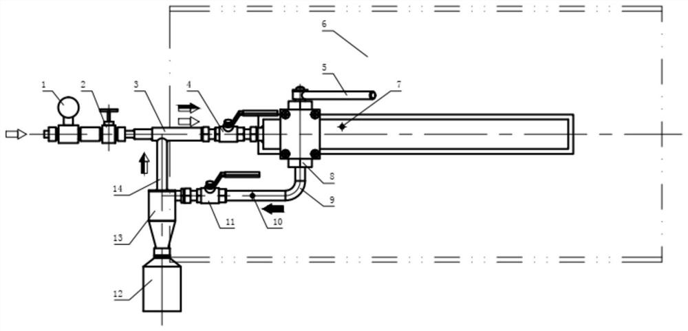 Back-blowing anti-blocking multi-point constant-speed powder sampling device applied to horizontal pipeline