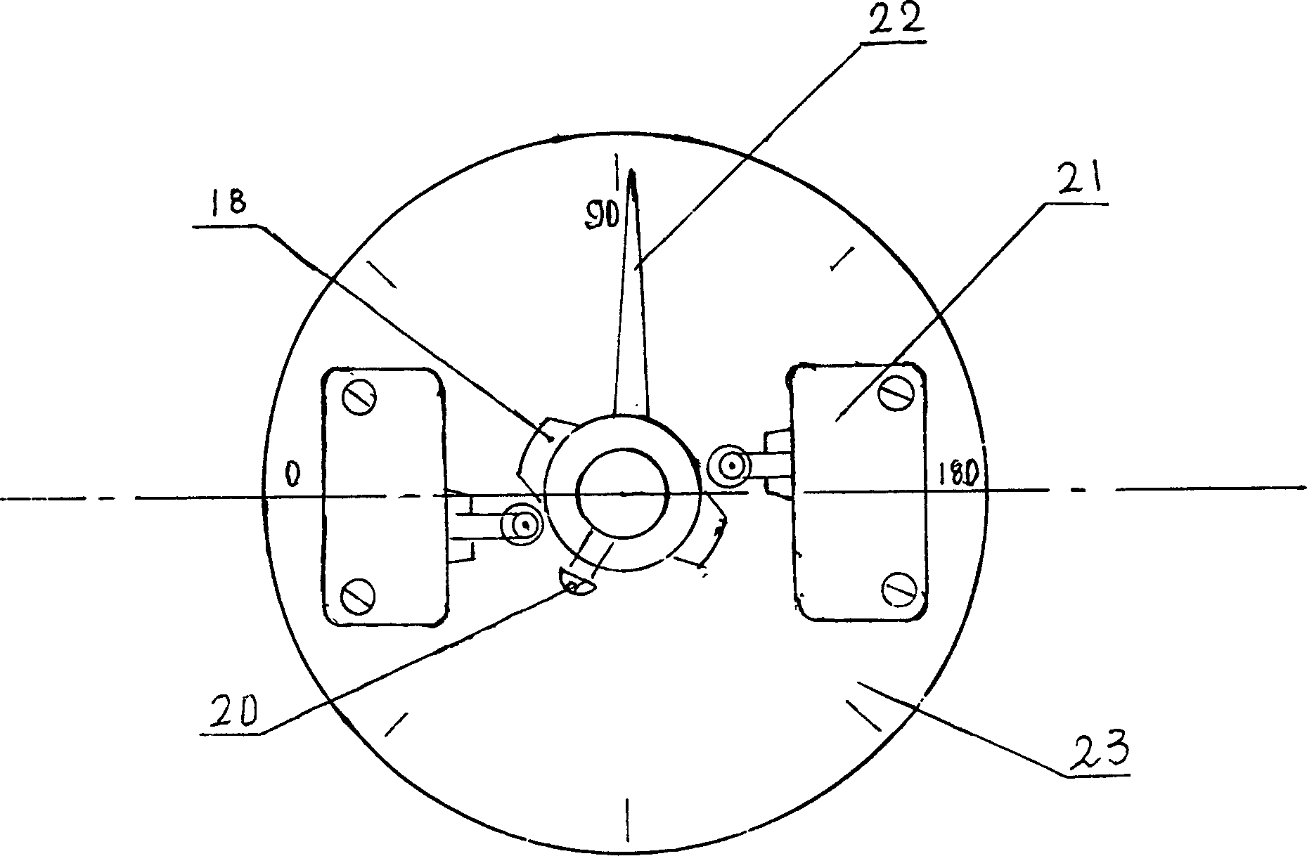 Composite planetary actuating mechanism