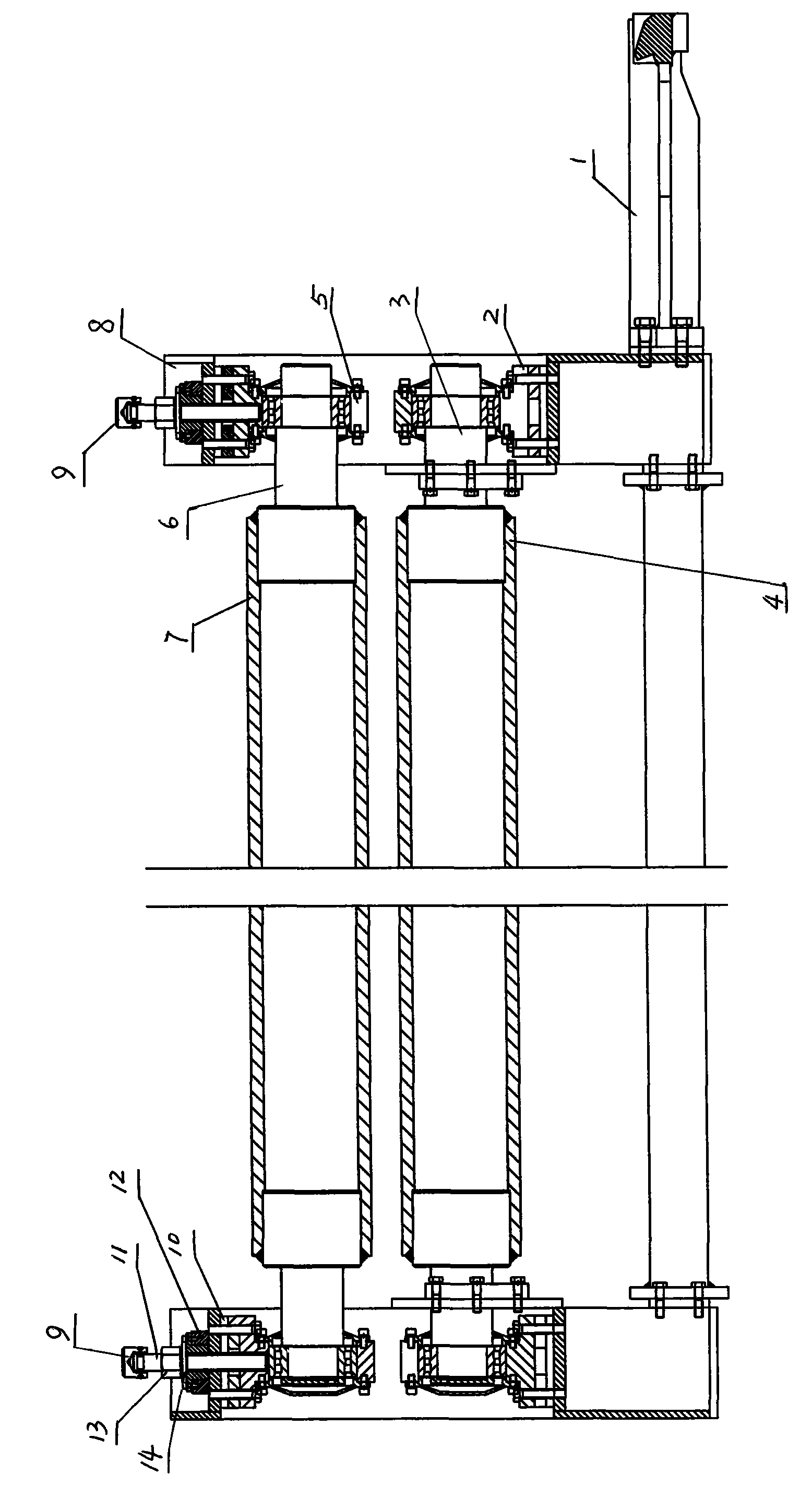 Failure null transition device for hot-rolling finishing mill