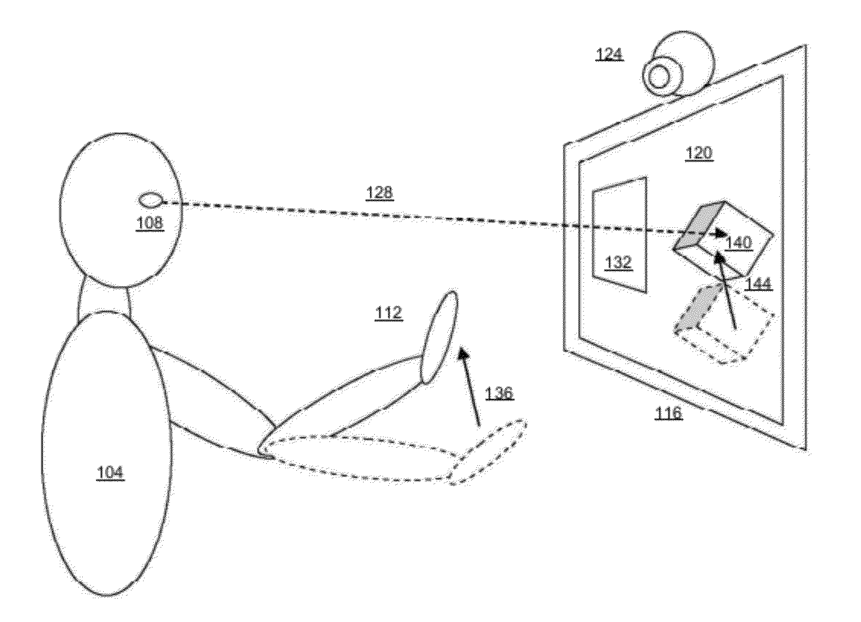Systems and methods for providing feedback by tracking user gaze and gestures